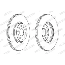 Ferodo Bremsscheibe belüftet, beschichtet, mit Schrauben