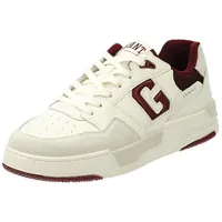 GANT Herren BROOKPAL Sneaker, Off wht./Plum red, 44 EU