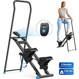 Merach Stepper 2025 Schwarz 56 cm x 86 cm x 120 cm