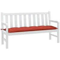 VidaXL Gartenbank-Auflage Melange Rot 150x50x7 cm Stoff