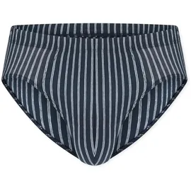 SCHIESSER Slip Baumwoll-Stretch gestreift blau M 2er Pack