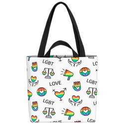 VOID Henkeltasche (1-tlg), Pride Hand Herz Regenbogen pride gay schwul gleichberechtigung herzen bunt