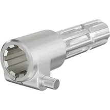 Wiltec Zapfwelle, Pto 165 Mm Buchse Keilwellenaufnahme 8-32x38x6 für Ausgangswelle 8-32x38x6 Traktor