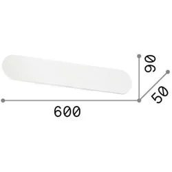 ECHO AP D60, Wandleuchte aus schwarzem Metall, Ideal Lux