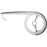 HESLING Kettenschützer "Cambio" , 1-flügelig, Kunststoff, inklusive Zubehör, transparent mit schwarzer Deckleiste, bis 48 Zähne, Ø 22cm
