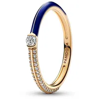 Pandora 162528C01 Damenring Pavé & Blau Goldfarben, 52/16,6