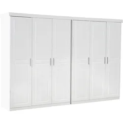 Magnus Kleiderschrank 6-Trg. Breite 280 cm, Höhe 190 cm weiß.