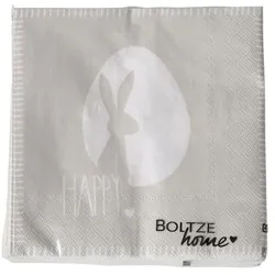 Serviette Jody 20 Stück weiß/grau Variante 1