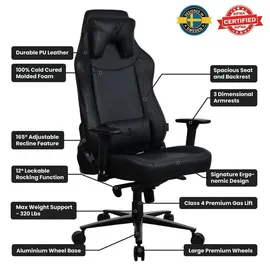 Arozzi Vernazza XL Gaming-Stuhl Schwarz PC