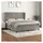 vidaXL Boxspringbett mit Matratze Hellgrau 180x200 cm Samt