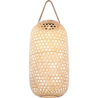 GLOBO LED Solarleuchte, Bambus Korbgeflecht, H 56,5 cm