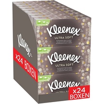 Kleenex Ultra Soft Kosmetiktücher-Boxen 3-lagig 24 x 64 Tücher