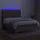 vidaXL Boxspringbett mit Matratze & LED Taupe 140x200 cm Stoff