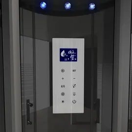 Home Deluxe Dampfdusche Black Pearl 90 x 90 cm