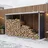 casa.pro Kaminholzregal Kalmar Stahl 352 x 80 x 152 cm Anthrazit