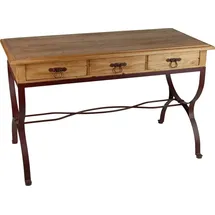 MiaMöbel Mexico Schreibtisch Massivholz Pinie Mexiko Möbel Mexikanisch