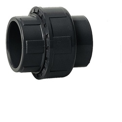 PVC Verschraubung 3/3 Verschraubung 2 x Klebemuffe  , PVC-Fittinge Größen: ø 50 mm