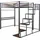 Habitat et Jardin Hochbett Lena 140 x 200 cm Metall schwarz walnussbraun