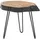 FineBuy Beistelltisch Holz Wohnzimmertisch Massiv Baumkante Wohnzimmer Tisch