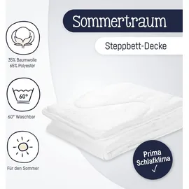 Julius Zöllner Decke Sommertraum, Thinsulate Lite Loft, Standard 100 by OEKO-TEX, Größe 80x80 cm