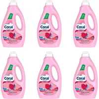 6x Coral Feinwaschmittel Wolle & Feines Flüssigwaschmittel für eine schonende Reinigung 23 WL (1.15 L)