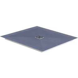 Bodenebene Duschelement (Ausführung: Schedel Bodenebene Duschelement extra flach 900x900x60mm extraflach inkl. Dichtmanschette und Ablauf waagerecht DN40)