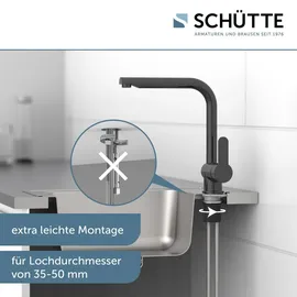 Schütte RIO Einhebelmischer Hochglanz-Graphit