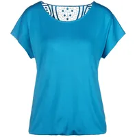 VIVANCE Kurzarmshirt Türkis 32/34