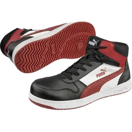 Puma Frontcourt BLK/WHT/RED Mid S3L ESD Fo Hro Sr Sicherheitshochschuhe -