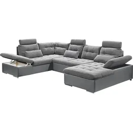 ed exciting design Wohnlandschaft mit Funktion JAKARTA & grau