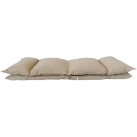 Mobili Rebecca Meditationsstuhl Polyester 56 x 135 x 70 cm Beige verstellbare Rückenlehne