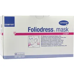 Foliodress Mask Comfort Loop Blau Op-Masken 50 ST