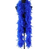 Herbests Federboa für Weihnachtsbaum, 2m Einfarbig Flauschige Weihnachten Band Boa Streifen Federschal Kostüm Girlande Stola 20er Jahre Party Karneval Verkleidungszubehör Damen Mädchen, Blau #2