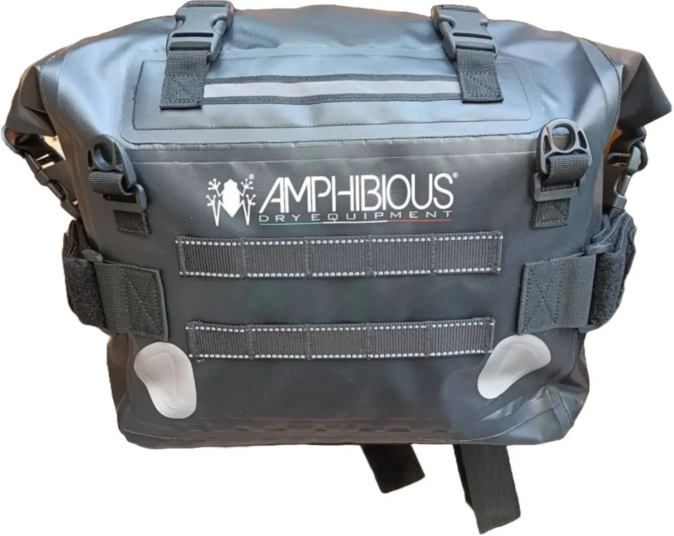 Amphibious Motobag II 2024 wasserdichtes Seitentaschen Set, schwarz für Männer