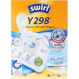 Swirl Staubsaugerbeutel Y298 (Y198) MicroPor Plus für Clatronic, Dirt Devil und Progress Staubsauger,