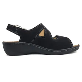 Belvida Sandale Damen Schwarz 39