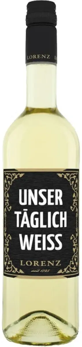 Bioweingut Lorenz Unser Täglich Weiß Weißwein Bio/Vegan halbtrocken 0,75 l | 2024