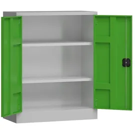 Classix Aktenschrank 80 x 38 x 100 cm grau/grün