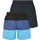 Vinson Badeshorts VMRudcott Schwarz/Azureblau XXL