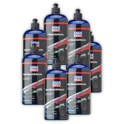7x 1L LIQUI MOLY 1542 Pflegemittel Auto Wasch&Wachs Lackpolitur 1 Liter Lack