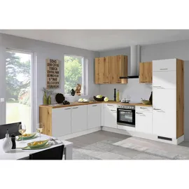 BASIC by Balculina Winkelküche Turin L-Form 370 cm weiß