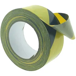 Gewebe-Warnband schwarz-gelb 50mmx25m