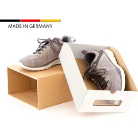 BigDean Schuhbox 34,5 x 23,5 x 13,5 cm 10-tlg. braun