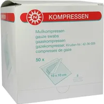 NOBAMED MULLKOMPRESSEN 10x10CM 8F STERIL