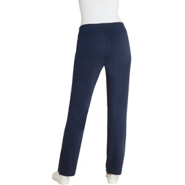 HAJO Damen Homewear Hose - Jogginghose, Klima-Komfort, Interlock, Baumwoll-Mix Blau 3XL