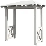 SKANHOLZ Vordach Wismar 4 258 x 126 cm weiß