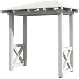 SKANHOLZ Vordach Wismar 4 258 x 126 cm weiß