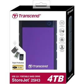 Transcend StoreJet 25H3 4 TB USB 3.1 lila TS4TSJ25H3P