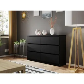 Mirjan24 Malwa M6 120 x 77 x 30 cm Schwarz