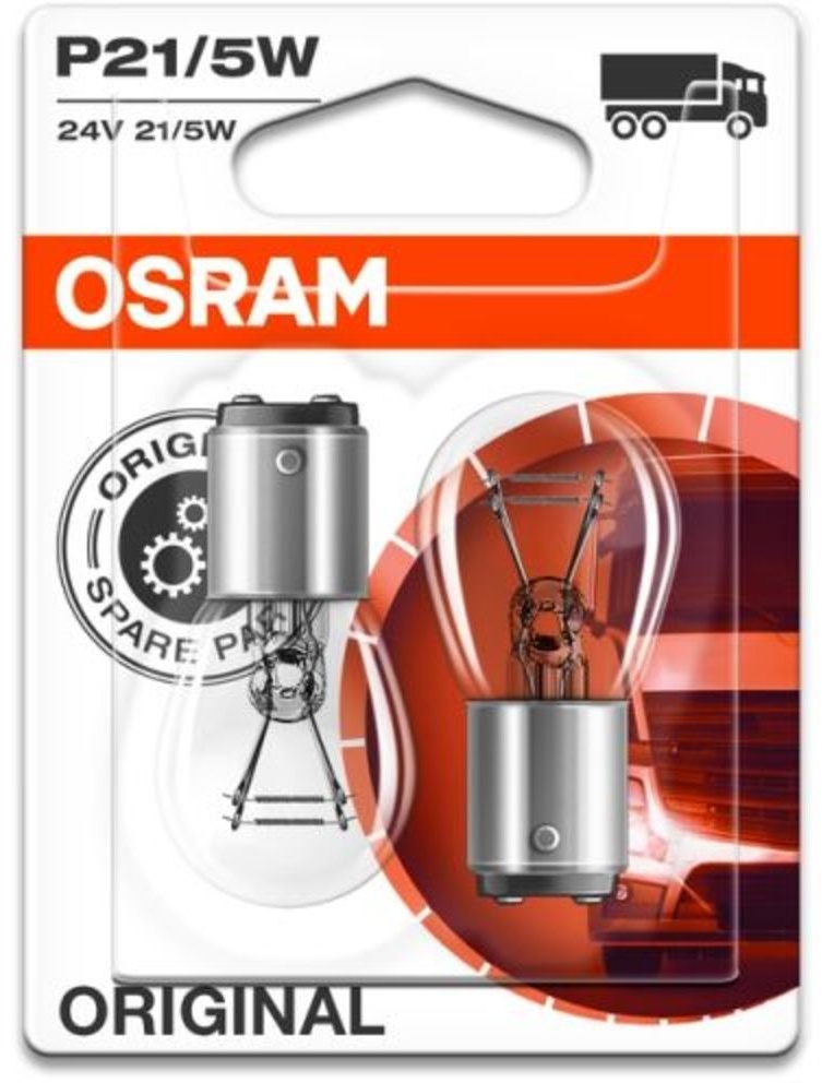 Ampoule secondaire OSRAM P21/5W Standard 24V/5/21W, 2 pièce